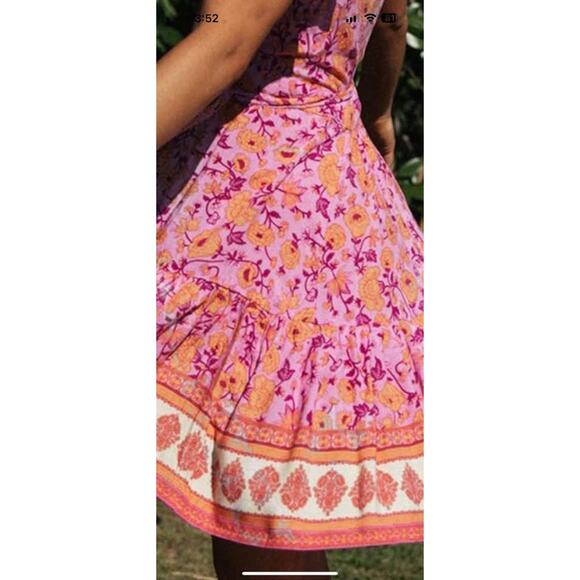 NWT: ZESICA Women's Summer Wrap V Neck Bohemian Floral Print (M) - Picture 6 of 10